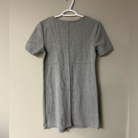 Zara Grey Mini Sweater Dress - Picture 3 of 5
